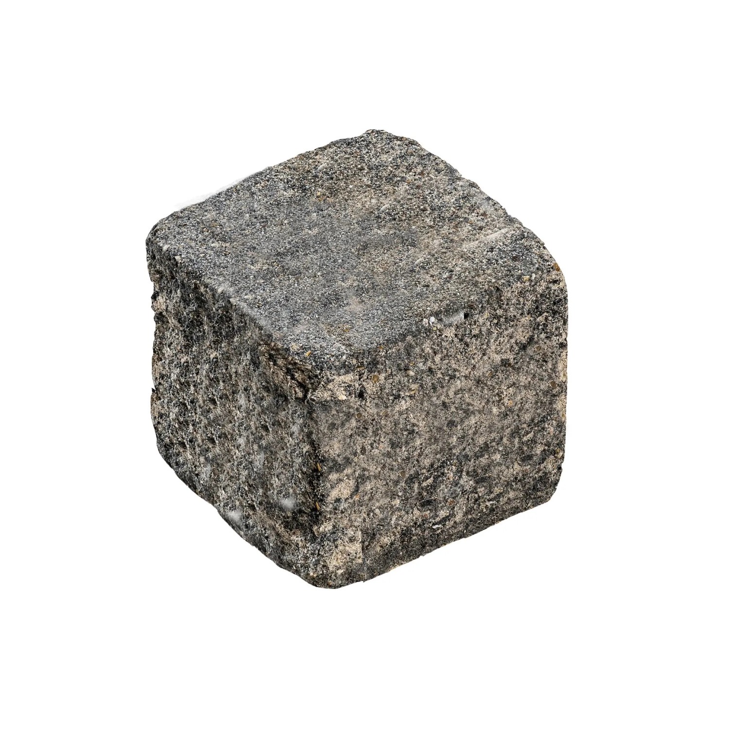 Diephaus Mauerstein Maximo High Weiß-Schwarz 20 x 20 x 20 cm