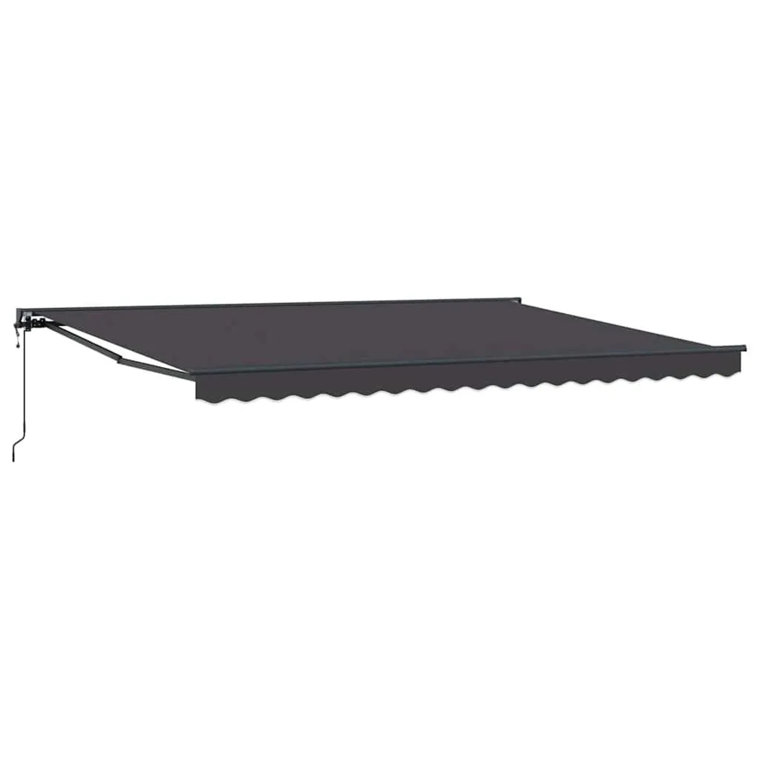 vidaXL Einziehbare Markise Anthrazit 450 x 300 cm Polyester und Metall 3330872