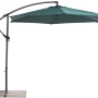 Schneider Jumbo Marktschirm, Ø 400 cm, Grün, mit Seilzugmechanik. Sonnenschutz für Garten und Terrasse.