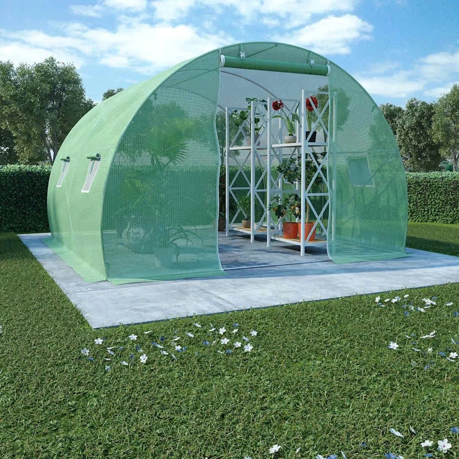 vidaXL Gewächshaus 9m² 300x300x200 cm 45534_2