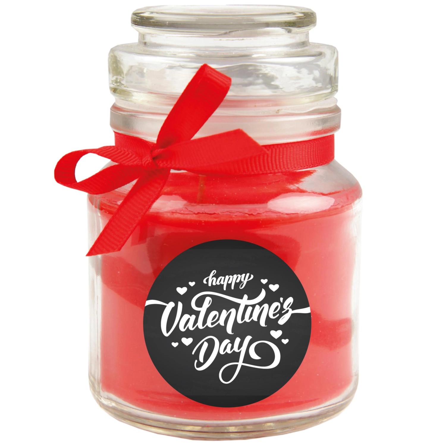 HS Candle Duftkerze & Glas Valentinstag Bonbon 30h Valentine's Day günstig online kaufen