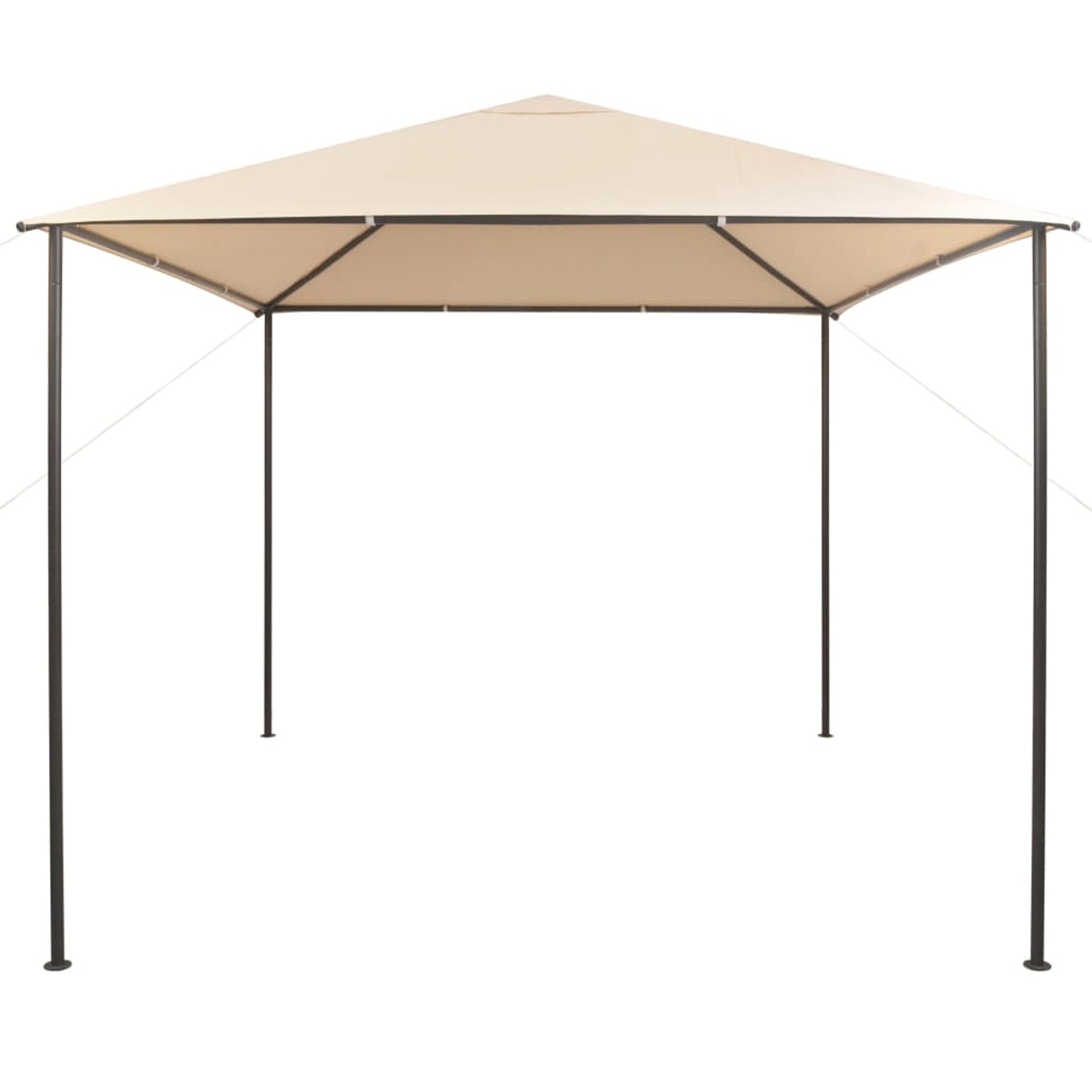 vidaXL Pavilion Partyzelt Überdachung 3x3 m Stahl Beige Modell 1