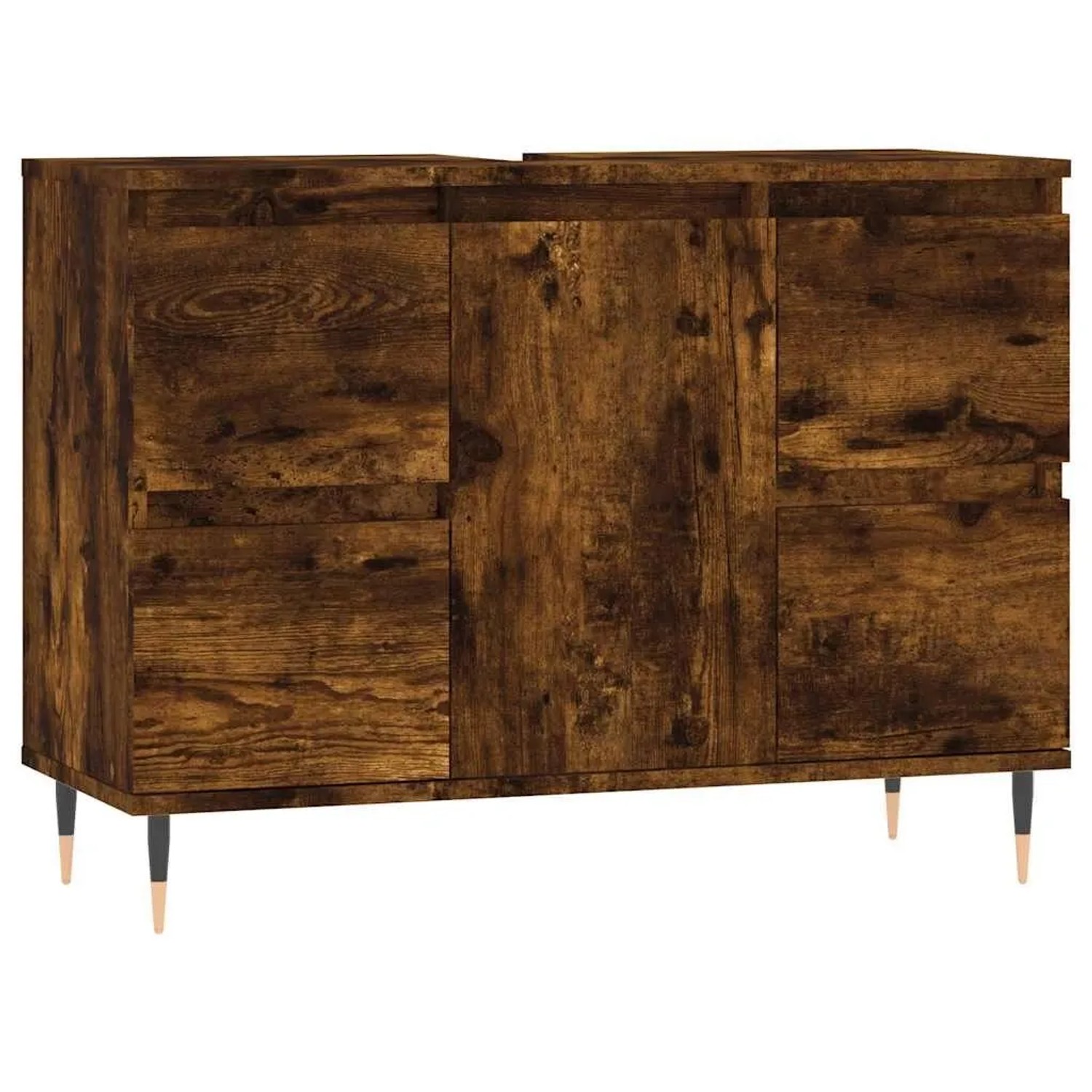 vidaXL Badschrank Räuchereiche 80x33x60 cm Holzwerkstoff 831649