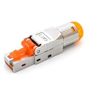 hb-digital CAT 7 Netzwerkstecker RJ45, feldkonfektionierbar, vergoldete Kontakte.