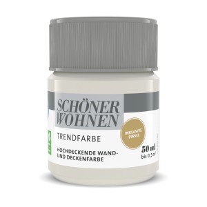 Schöner Wohnen Trendfarbe Pearl, Farbtester mit integriertem Pinsel, 50ml.