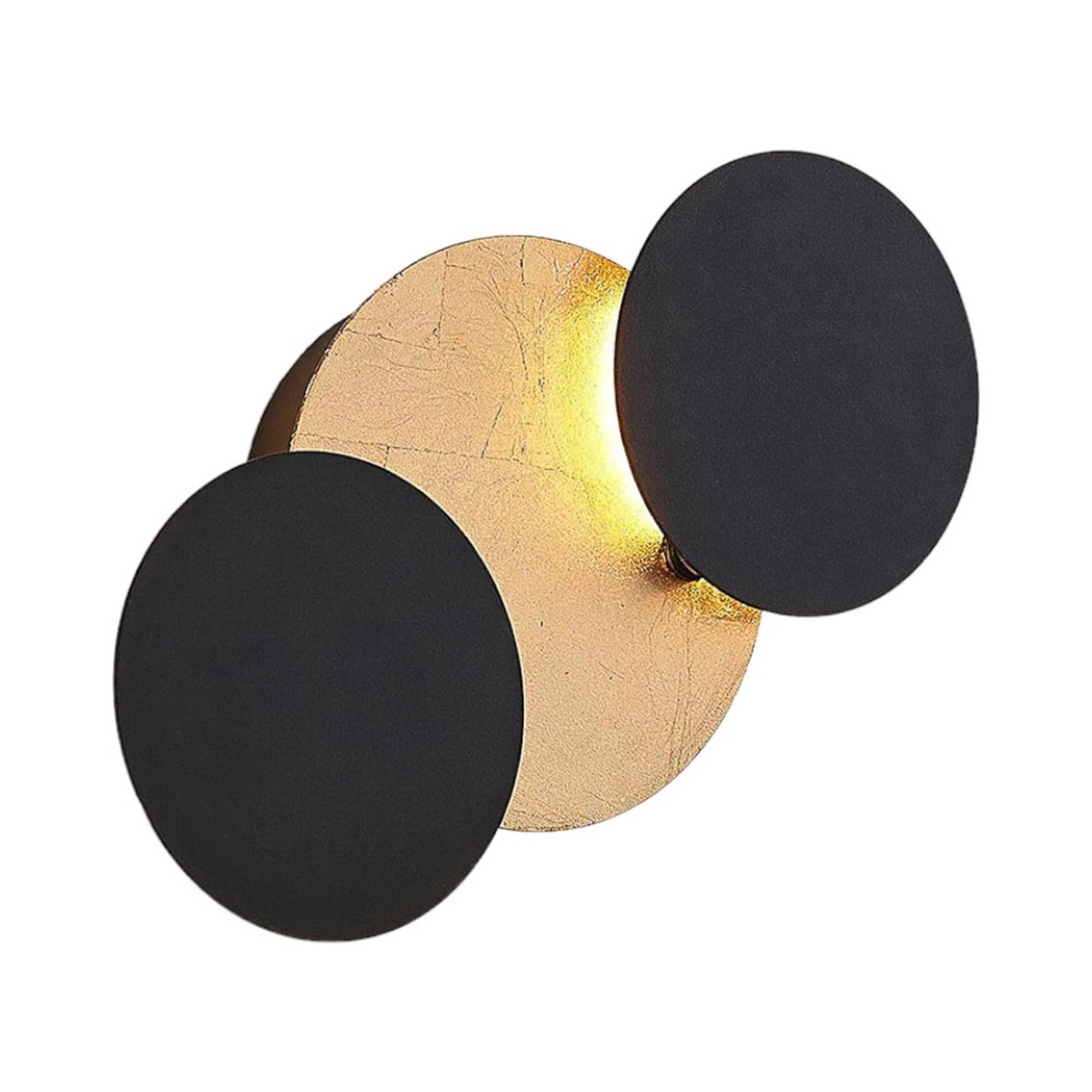Lindby LED Wandleuchte Wandlampe Innen Grazyna 9624614 Modern in Schwarz au günstig online kaufen