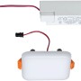 Paulmann LED-Einbaupanel Veluna, eckig, 75x75mm, 4,5W, 4000K, Satin. Einbaustrahler mit neutralweißem Licht.