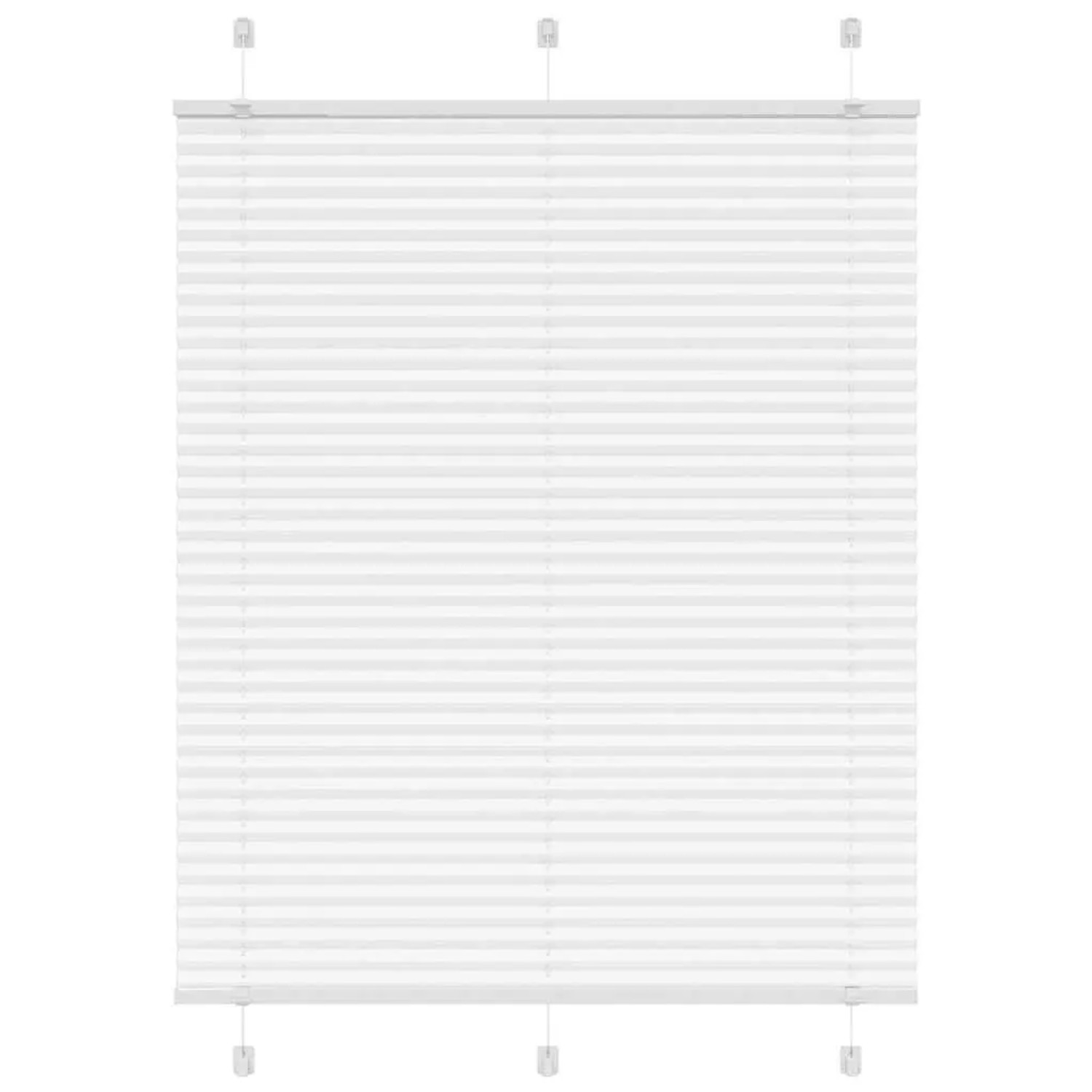 vidaXL Plissee Weiß 105x150 cm Stoffbreite 104,4 cm Polyester 4015501 günstig online kaufen