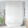 vidaXL Duschrollo 140x240 cm mit Splash-Design im Badezimmer.