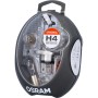 Osram Ersatzlampen-Box H4, 8-teiliges Set für Autoelektrik mit Hauptscheinwerfer, Anzeigen- und Kugellampen.
