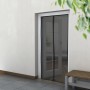Anthrazitfarbener Magnetvorhang 95x235 cm als Fliegengittertür mit Magnetverschluss.