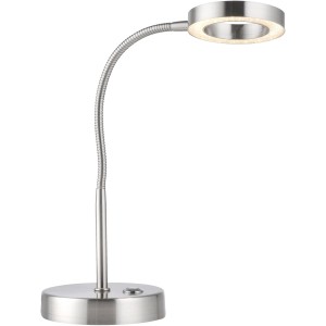 Moderne Paul Neuhaus LED-Tischleuchte Hensko aus Stahl, dimmbar und höhenverstellbar.