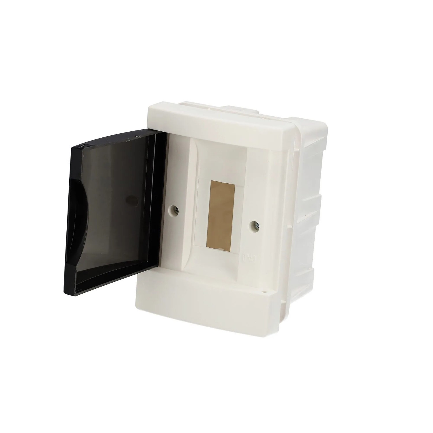 EDO Verteilerkasten Unterputz 1-Reihig Für 2 Module 140 x 100 x 95 mm IP40 Weiß ABS Sicherungskasten Kleinverteiler Für Hausinstallation
