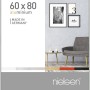 Silberner, matter 60x80 cm Aluminium Bilderrahmen Pixel von Nielsen.