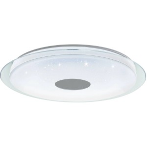 Weiße LED Deckenleuchte Lanciano-Z von Eglo, 38,1W, mit funkelndem Sternenhimmel-Effekt.