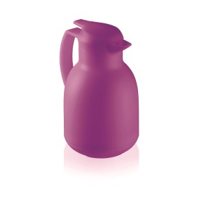 Leifheit Thermoskanne Bolero 1 l Purple: Isolierkanne aus Kunststoff mit Glaskolben.