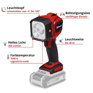 Einhell Akku-Lampe TC-CL 18/350 Li - Solo