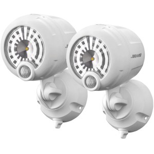2er-Pack Mr. Beams LED-Außenstrahler MB360XT mit Bewegungsmelder, weiß.