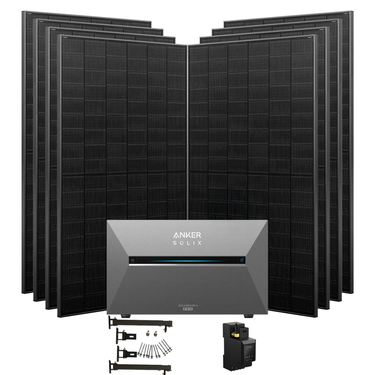 Anker Solix Solarbank 3 Pro 3600W Balkonkraftwerk Mit Smart Meter IP65 Ohne Bp2700 Flachdach