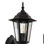 Schwarze Lindby LED Solar Laterne Sayata für den Außenbereich.