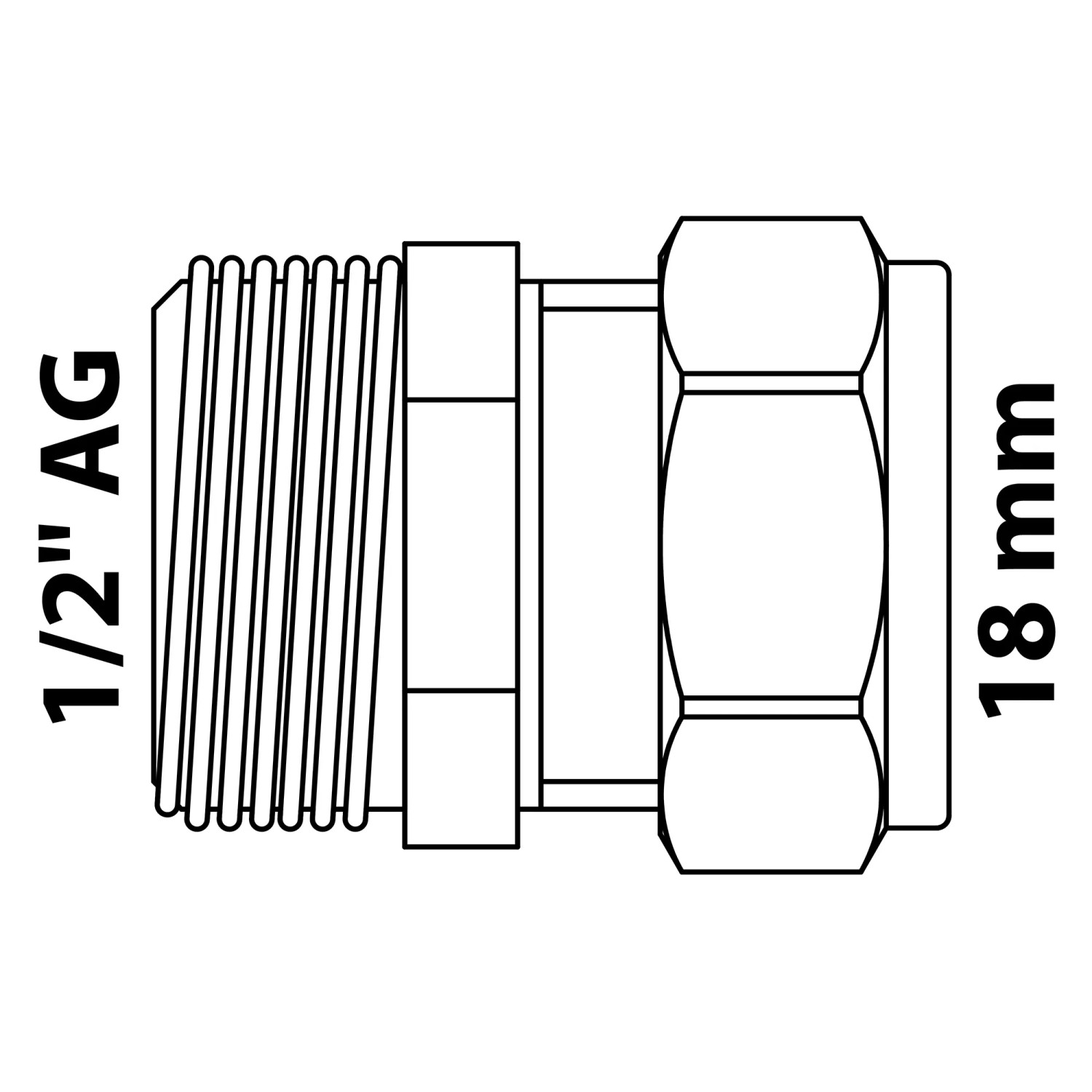 MegaHaustechnik T-Stück 15x1/2x15 mit 1/2 Zoll Außengewinde AG für Kupferrohr Außendurchmesser 15mm Schraubfitting Klemmringverschraubung aus Messing Trinkwasser geeignet Gewindeabzweig Adapter