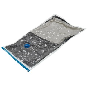 Vakuum-Kleiderbeutel Größe S zur platzsparenden Aufbewahrung von Textilien.