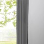 Grauer Mydeco Ösenschal Breeze, Fenstervorhang aus Leinen, halbtransparent.