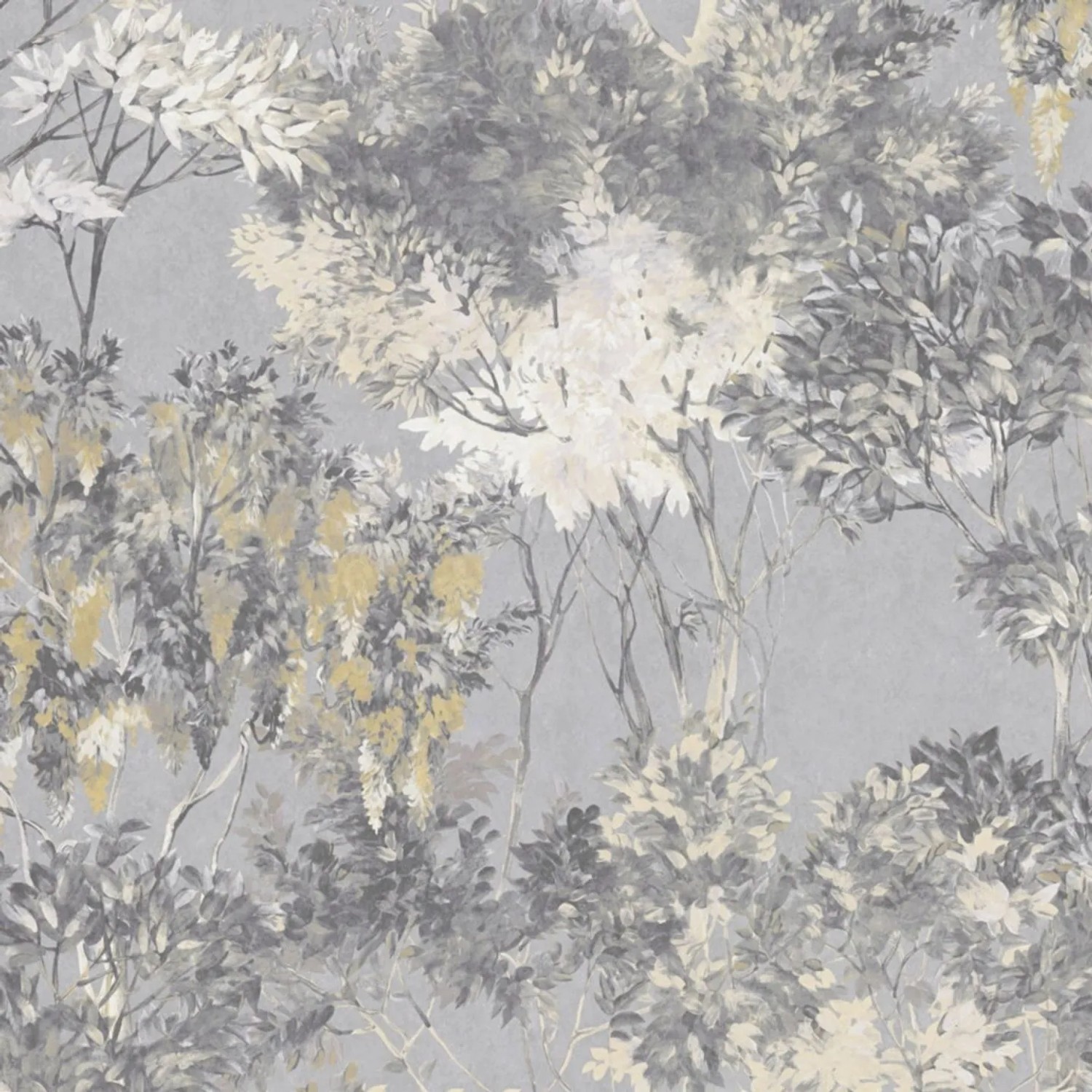 Tadessi Tapete Floral M1-No.4438 Vliestapete in Grau