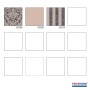 Muster der Barock Tapete 372704-GU, glänzend, schwarz, silber und beige.