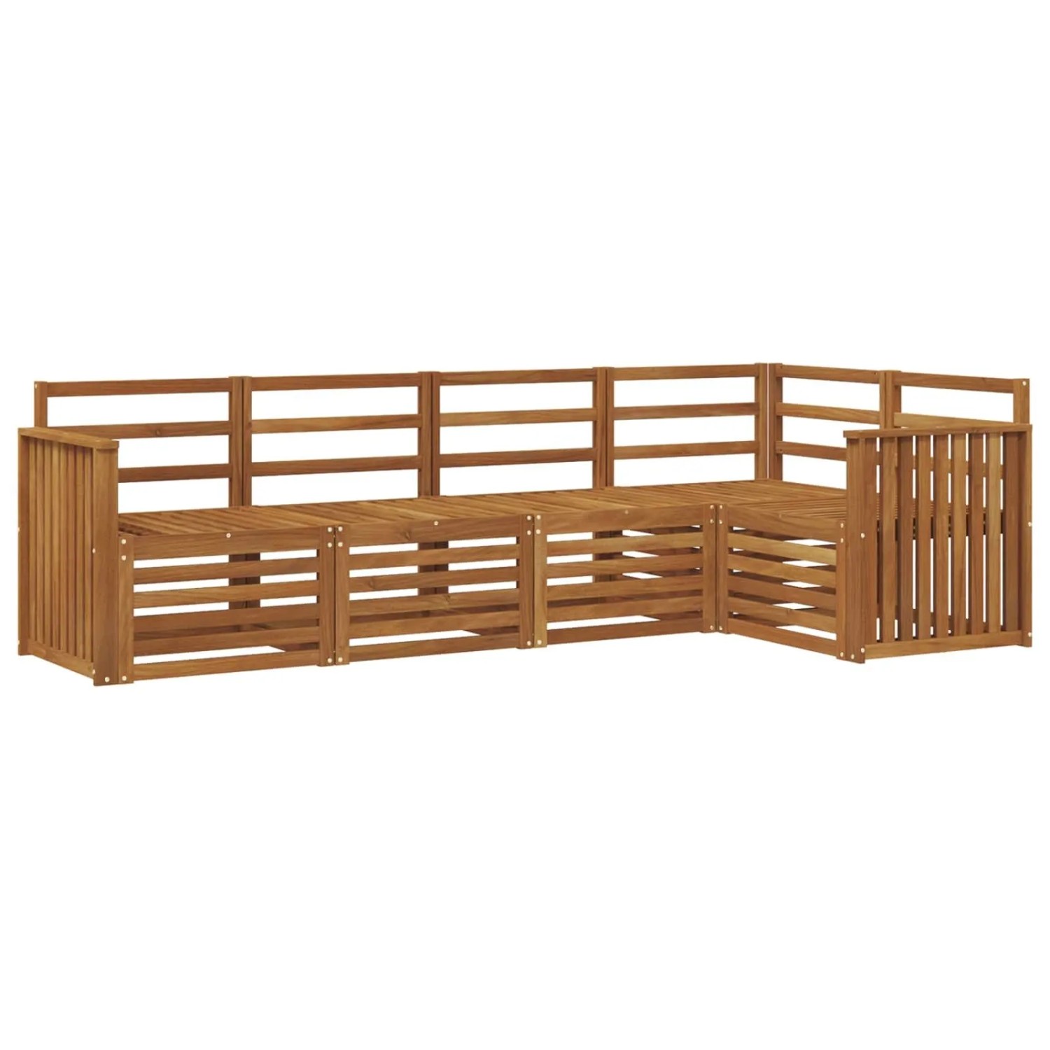 vidaXL Sofagarnituren 5 Tlg Natur Massivholz Akazie 3374804