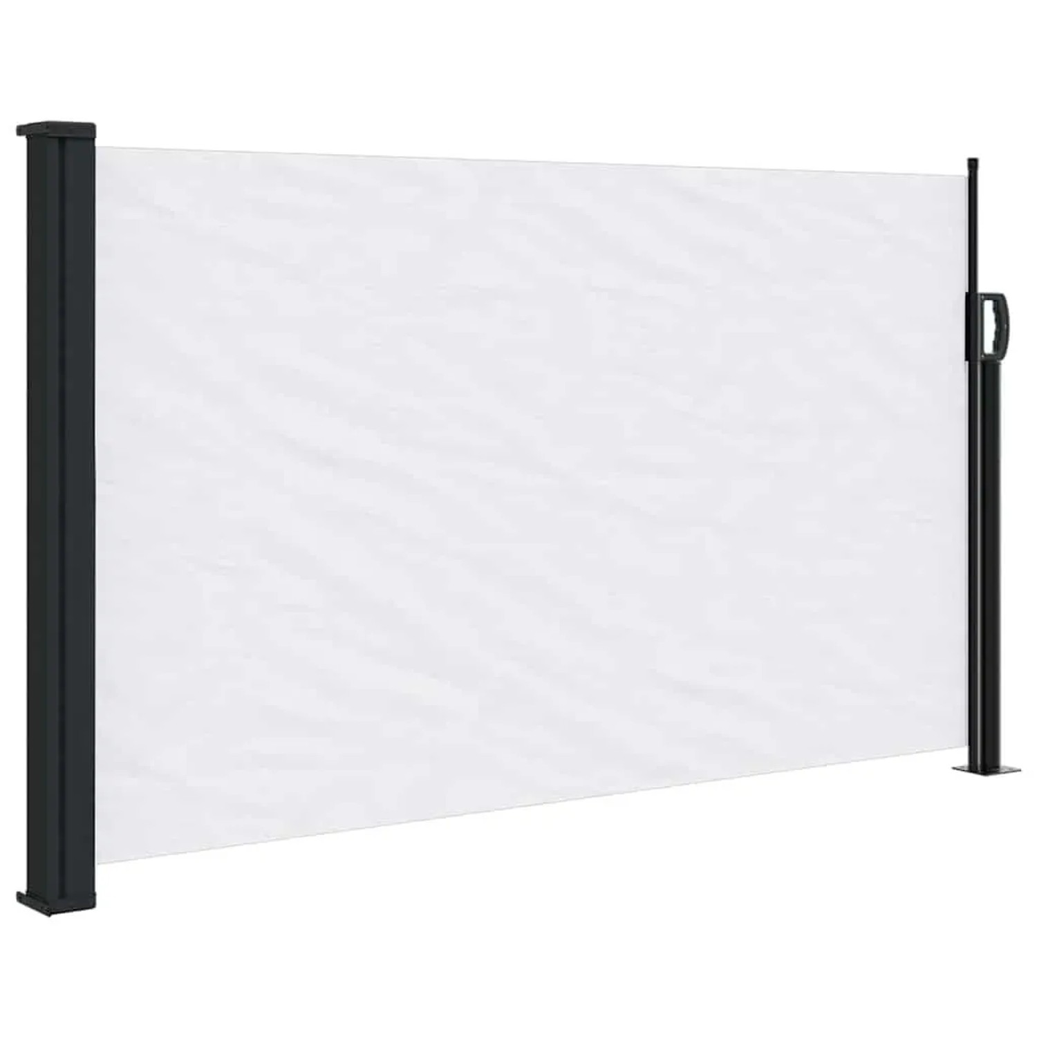 vidaXL Seitenmarkise Ausziehbar Weiß 120x500 cm 4004406