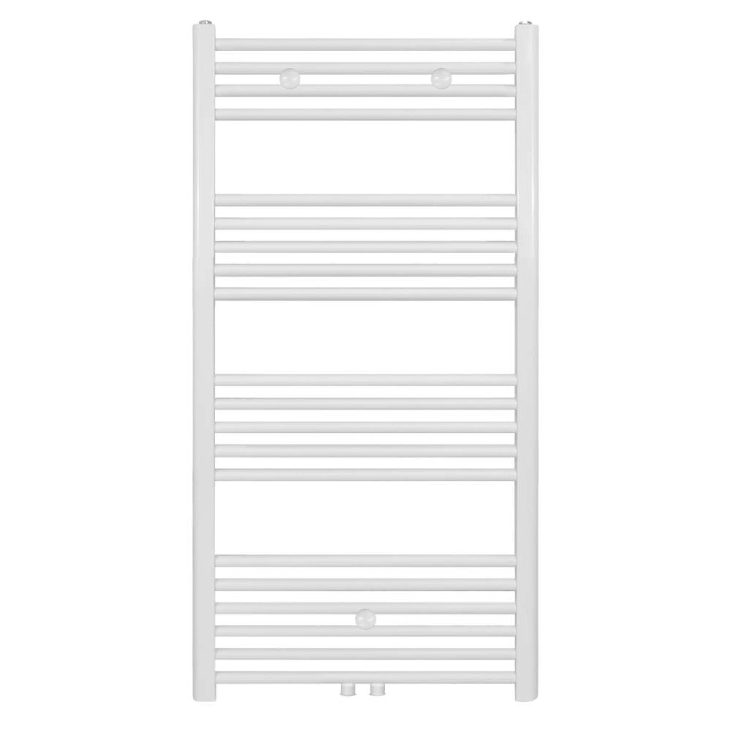 Belrad Badheizkörper Mittelanschluss Weiß Matt Gebürstet 1200 X 600 HxB 616 günstig online kaufen