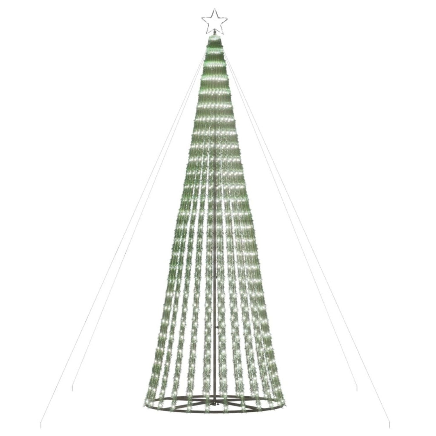 vidaXL LED Weihnachtsbaum 688 LEDs Kaltweiß 300 cm 358069