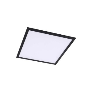 Lindby LED Deckenleuchte LED Panel Enhife 10023726 Modern in Schwarz 1-flammig Arbeitszimmerleuchte