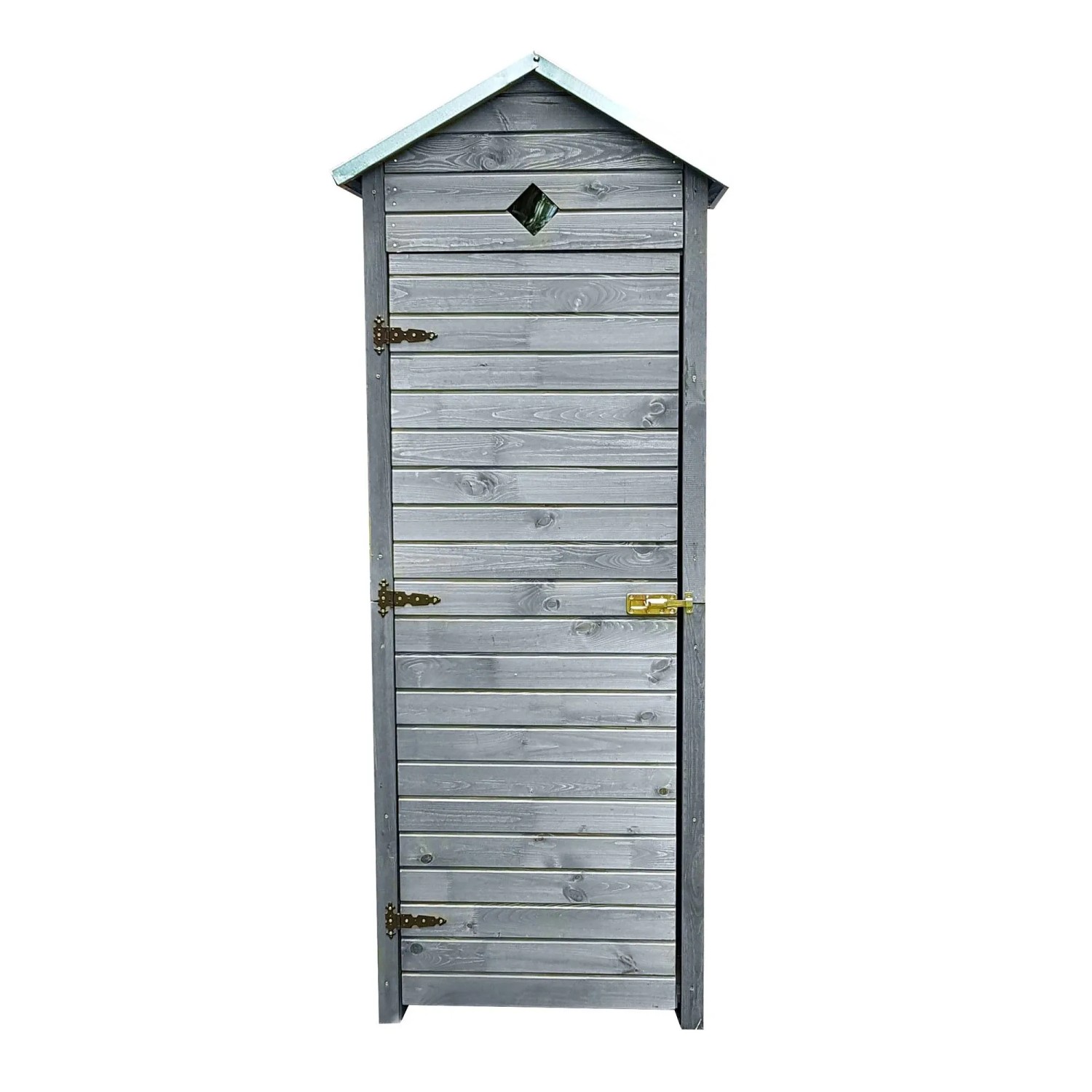 Promadino Gartenschrank Babylon 195 cm x 78 cm x 50 cm Grau FSC®