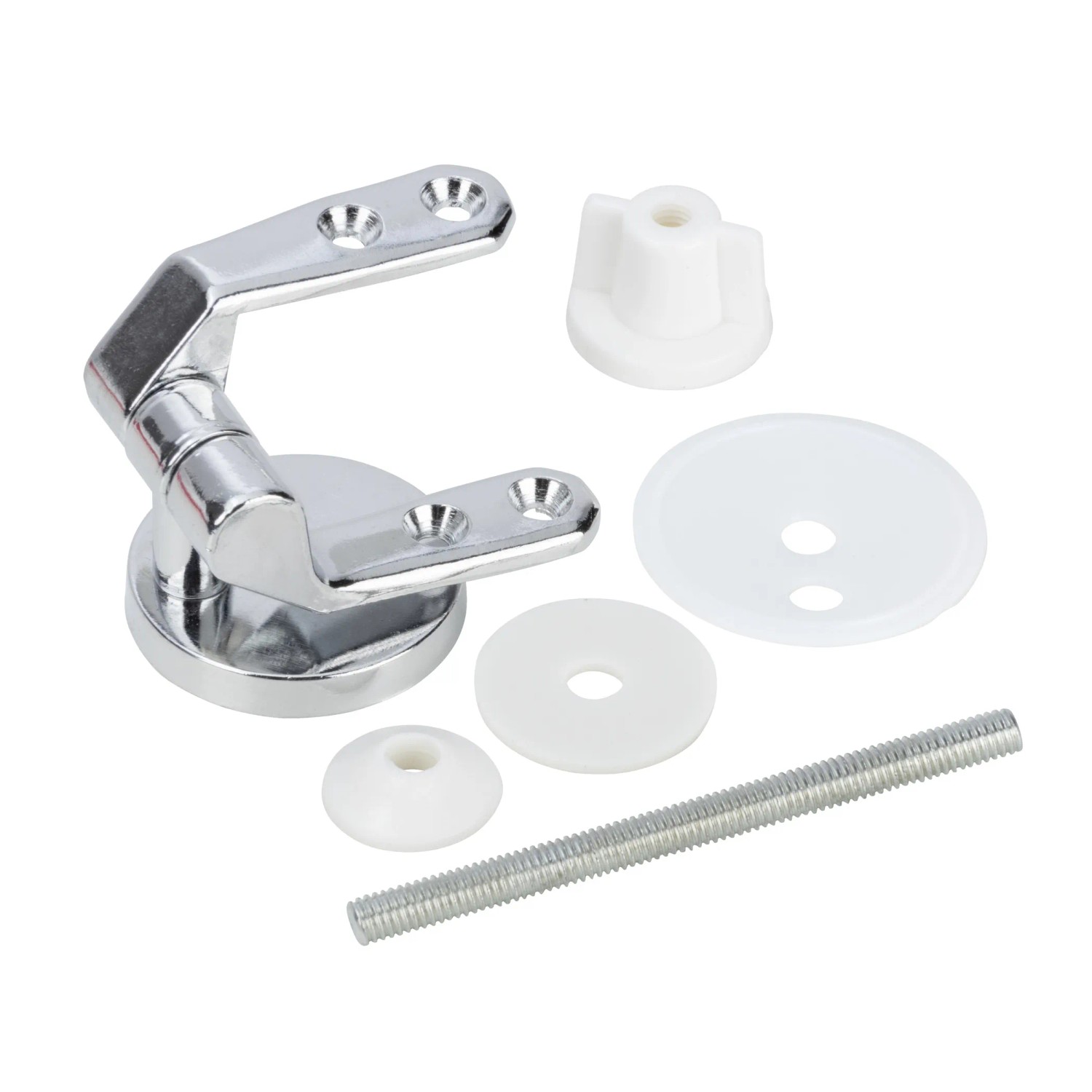 ZYWUOY WC-Befestigungs-Set L-Form – Abgewinkelter Boden, Edelstahl-Schrauben Mit Abdeckungen Für Toilette, Bidet & Halbständer