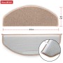 KARAT Stufenmatte London Pro, 15er-Set, halbrund, beige, 25x65 cm. Treppenschutz für mehr Sicherheit.