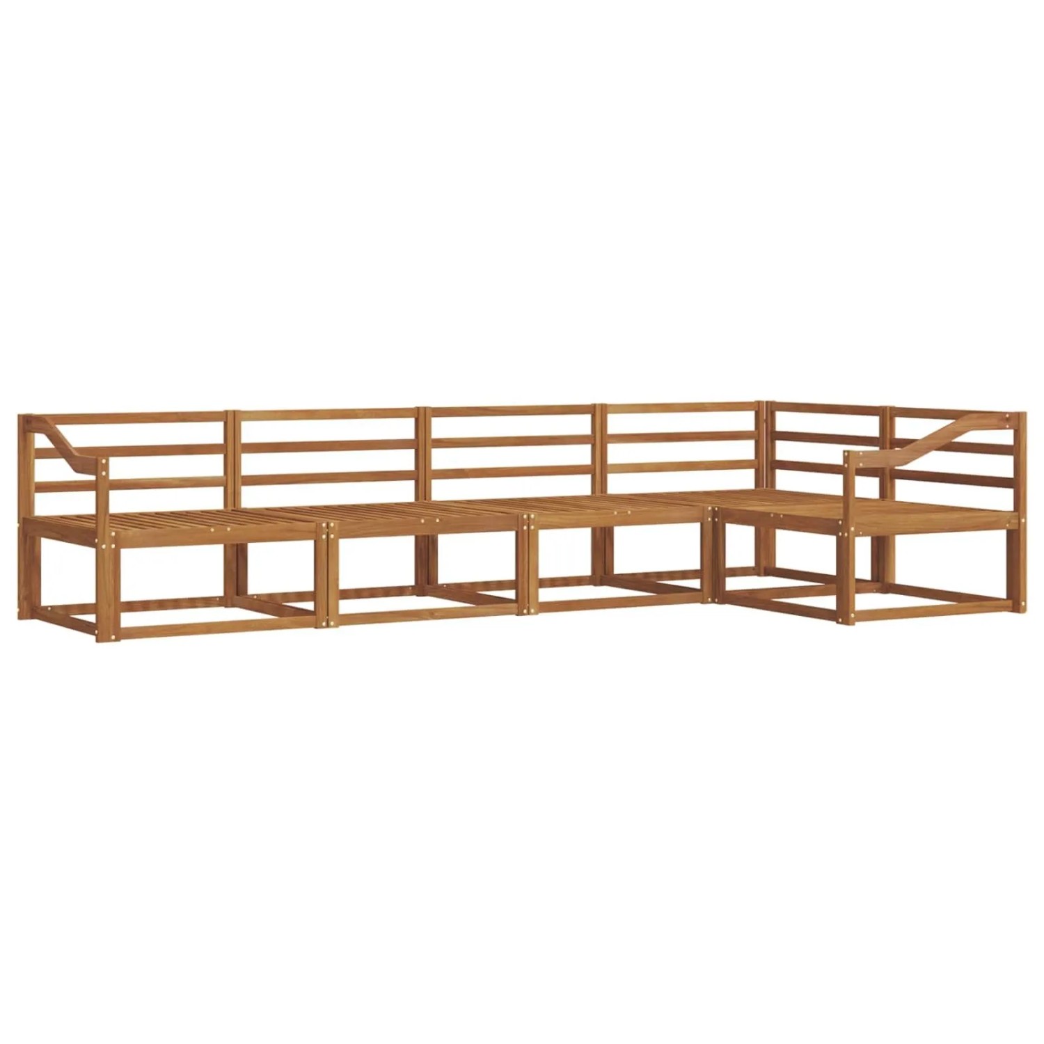 vidaXL Outdoor-Sofagarnitur 5-Tlg Natur Massivholz Akazie 3367592