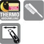 Icons für Gardinia Wabenplissee: Thermo, Abdunklung, Reinigung und Zuschnitt.