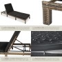 Tectake Rattan Sonnenliege Sofia Widerstandsfähig Uv Beständig 196 x 66 x 27 cm Natur_5