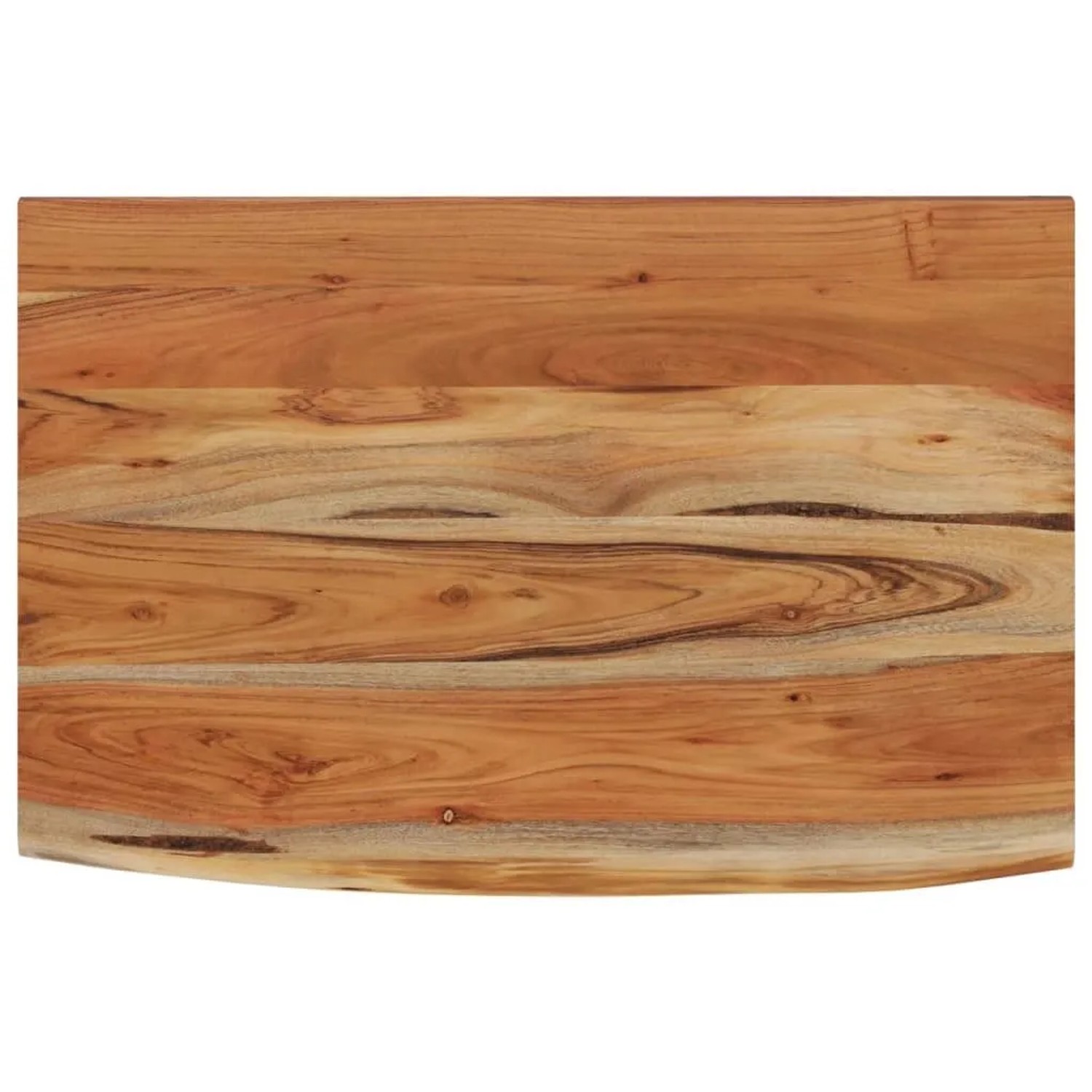 vidaXL Wandregal 60x40x3,8 cm Rechteckig Massivholz Akazie Baumkante 370296