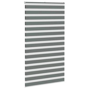 vidaXL Doppelrollo Dunkelgrau 135x200 cm Stoffbreite 130,9 cm Polyester 4014164