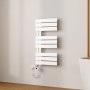 Emke Badheizkörper Elektrisch mit Thermostat und Timer für Handtuchwärmer 40x76cm 400W Weiß Handtuchheizkörper_2