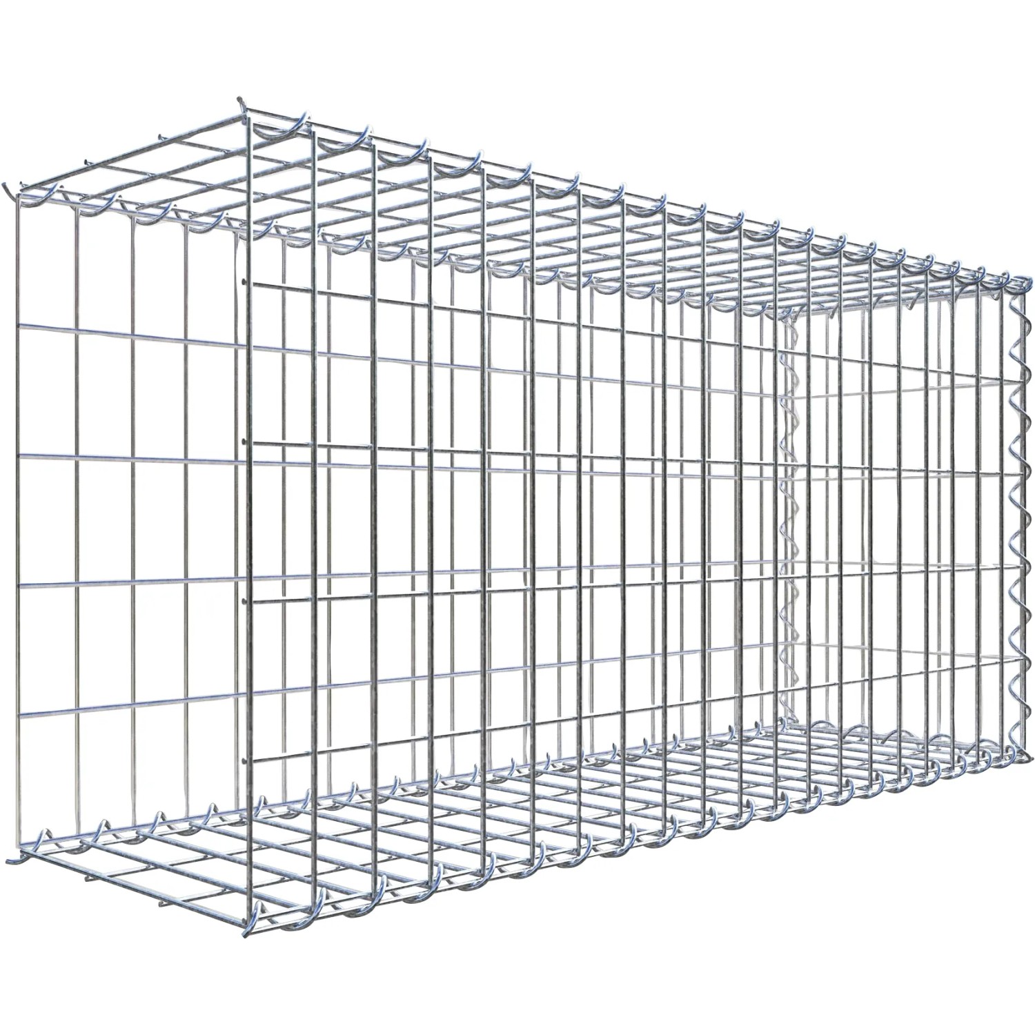 Gabiona Gabione-Anbaukorb Typ 2 50 x 100 x 30 cm Maschenw 5 x 10 cm