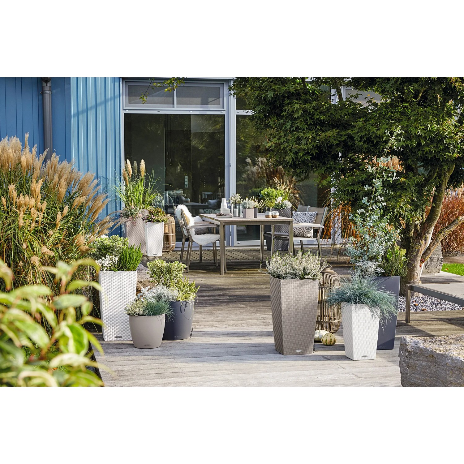 Lechuza Pflanzgefäß Cube Cottage 30 Blumentopf Kübel Einsatz - Art Jardin