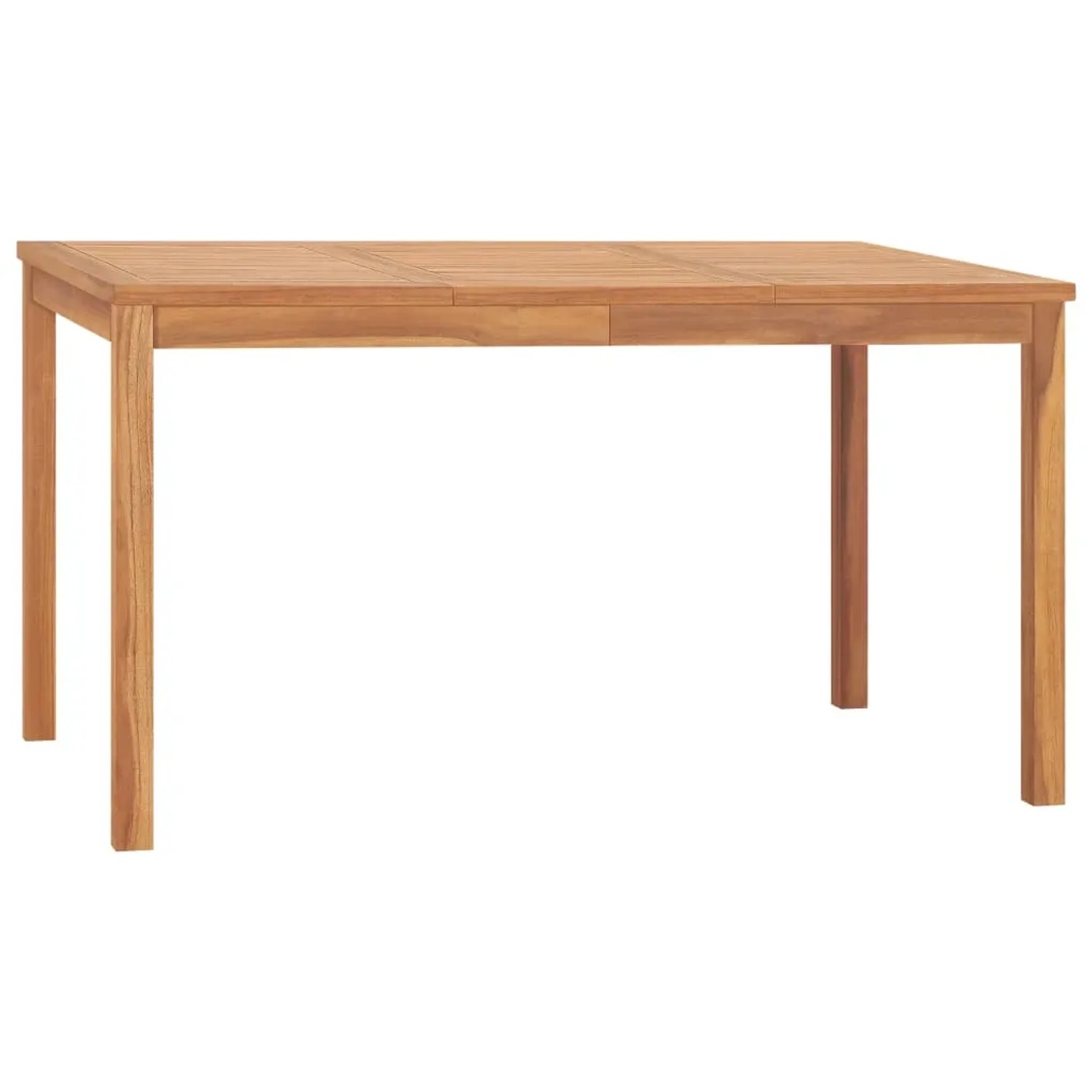 vidaXL Garten-Esstisch 140x80x77 cm Massivholz Teak 315619