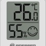 BRESSER Thermo- und Hygrometer im 3er-Set, weiße Wetterstation zur Anzeige von Temperatur und Luftfeuchtigkeit.