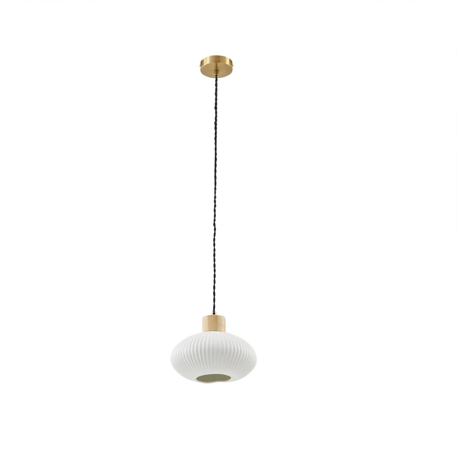 Lindby Pendelleuchte Paulie 10033087 Modern in Weiß aus Keramik 1-flammig E günstig online kaufen