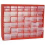 PROREGAL Cosimi Kleinteilemagazinregal mit 36 Schubfächer Rot HxBxT 65x40,5x30,5cm
