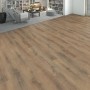 Living by Haro Laminat 7mm Eiche Scarpa Geräuchert im Wohnraum verlegt.